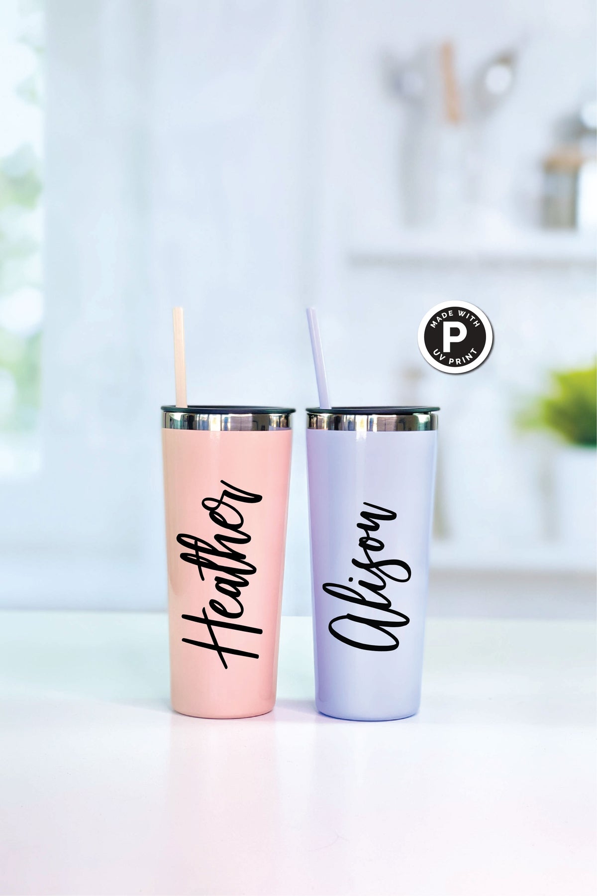 Tall Tumbler with Straw