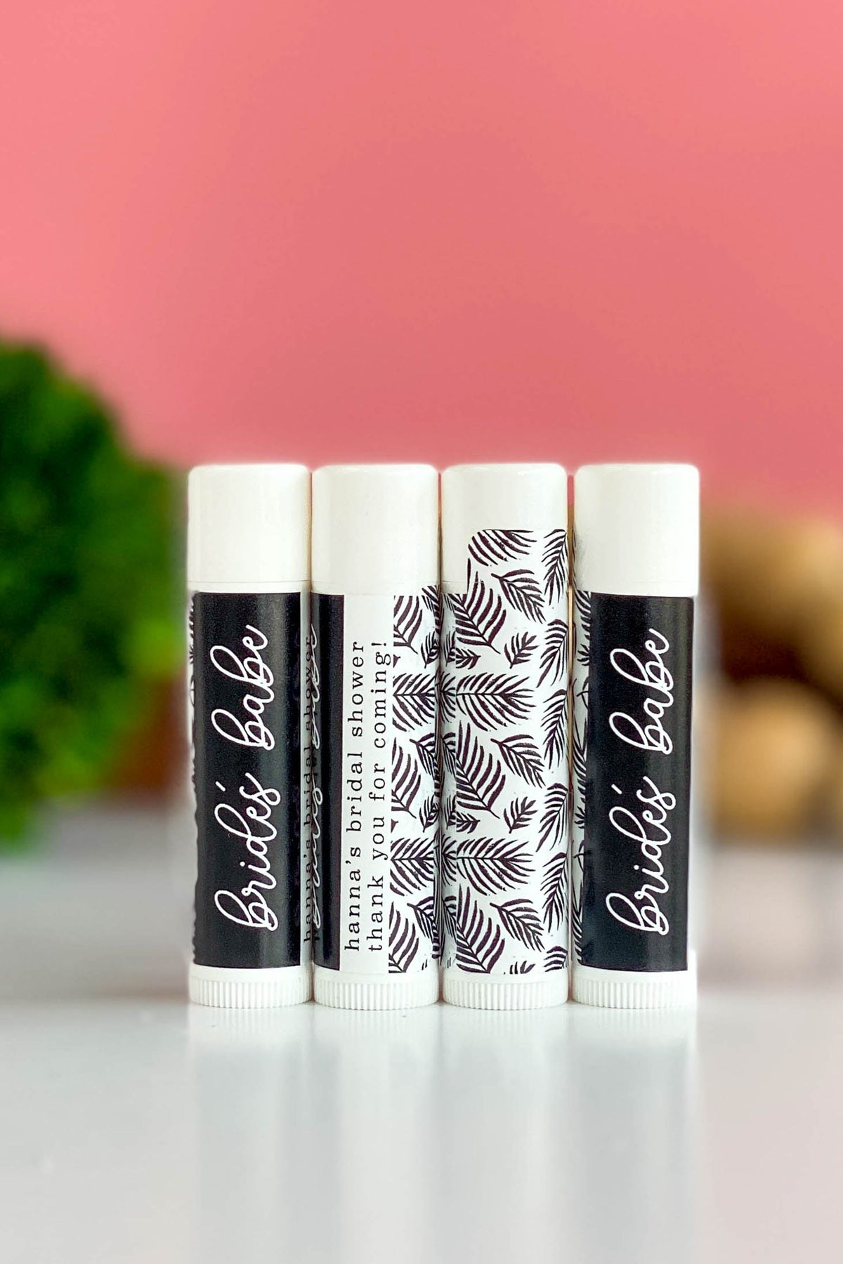 Lip Balm Favors - Black and White Collection