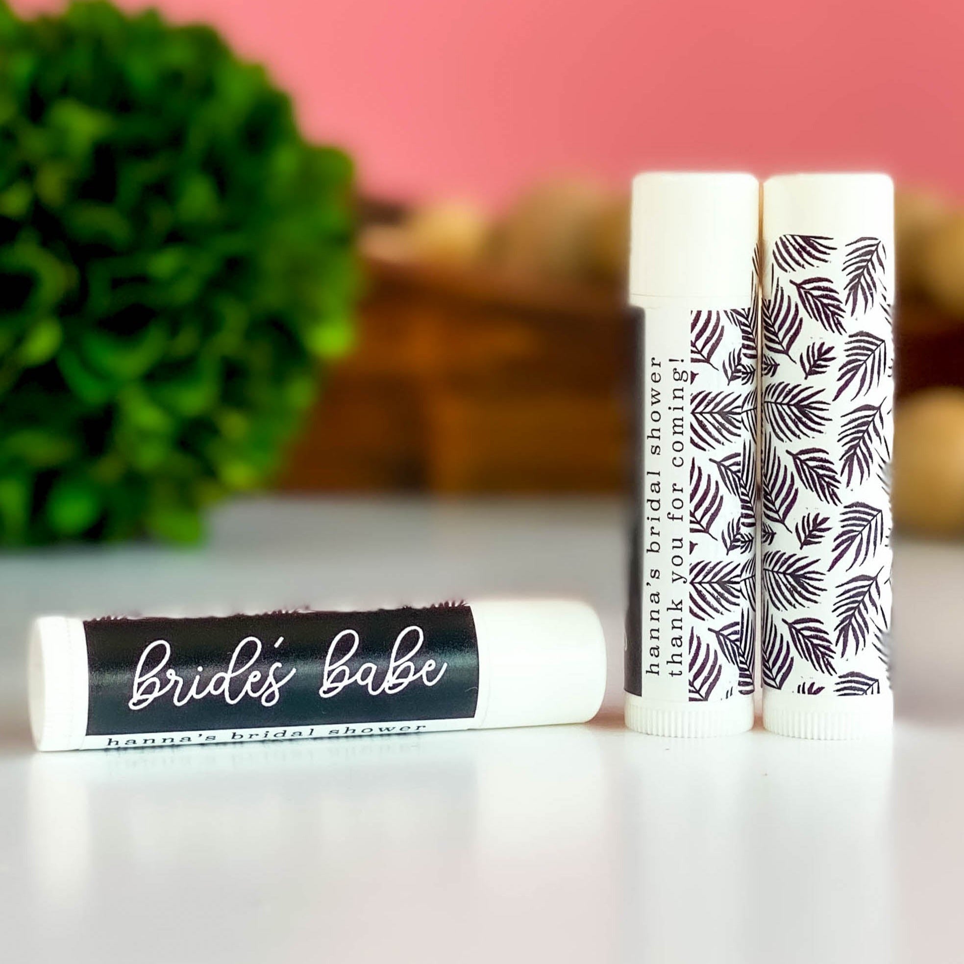 Lip Balm Favors - Black and White Collection