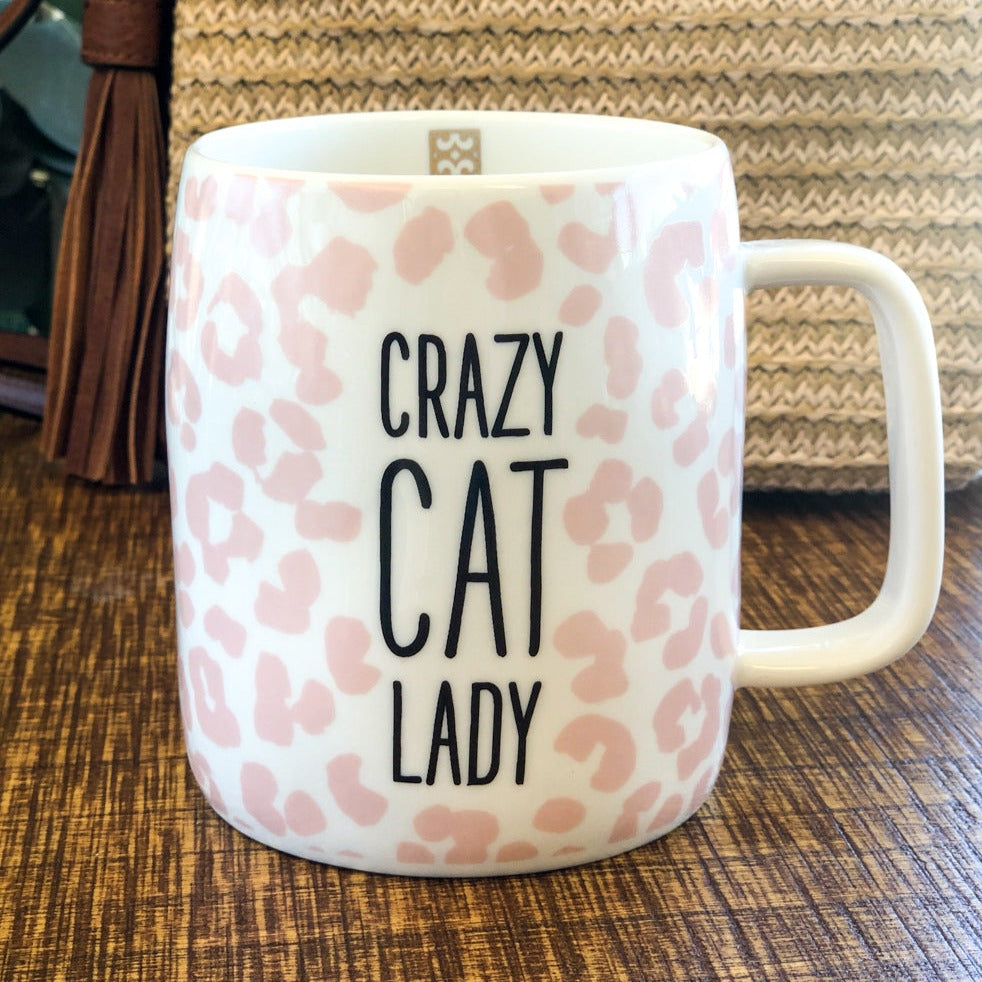 Crazy Cat Lady Leopard Coffee Mug